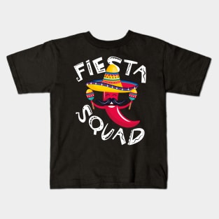 Cinco de Mayo, Fiesta Squad Mexican Party Kids T-Shirt